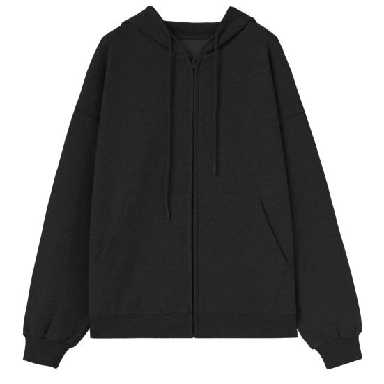 

Women Winter Coat Thin Cardigan Zipper Drawstring Solid Color Keep Warm Mid Length Plus Size Lady Fall Coat Women Clothing M чорний