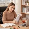 Large Capacity Mouse Plush Pencil Case Portable Stationery Pouch  Daily Use