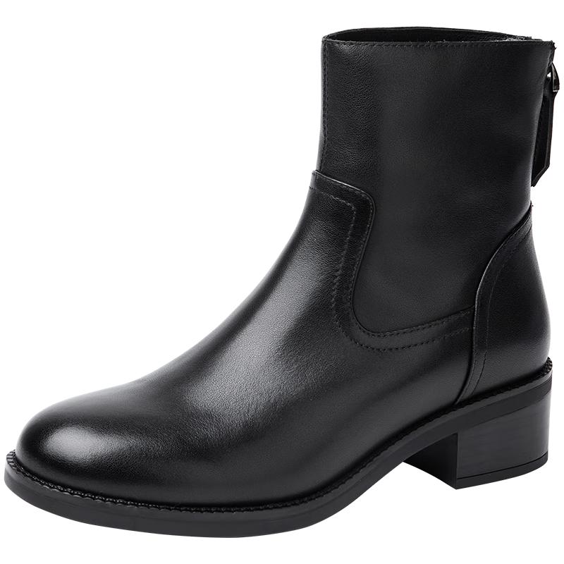 Baitiansen Women s Plush Lined Winter Ankle Boots 35
