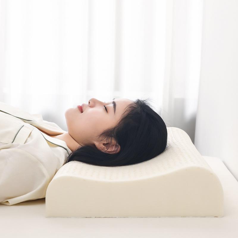 Thailand Latex Beauty Neck Support Pillow with Massage Core