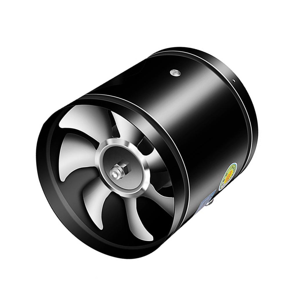 Round Inline Booster Duct Fan Exhaust Ventilation Fan with Low Noise for Kitchens, Bathrooms, Restaurants, Supermarkets