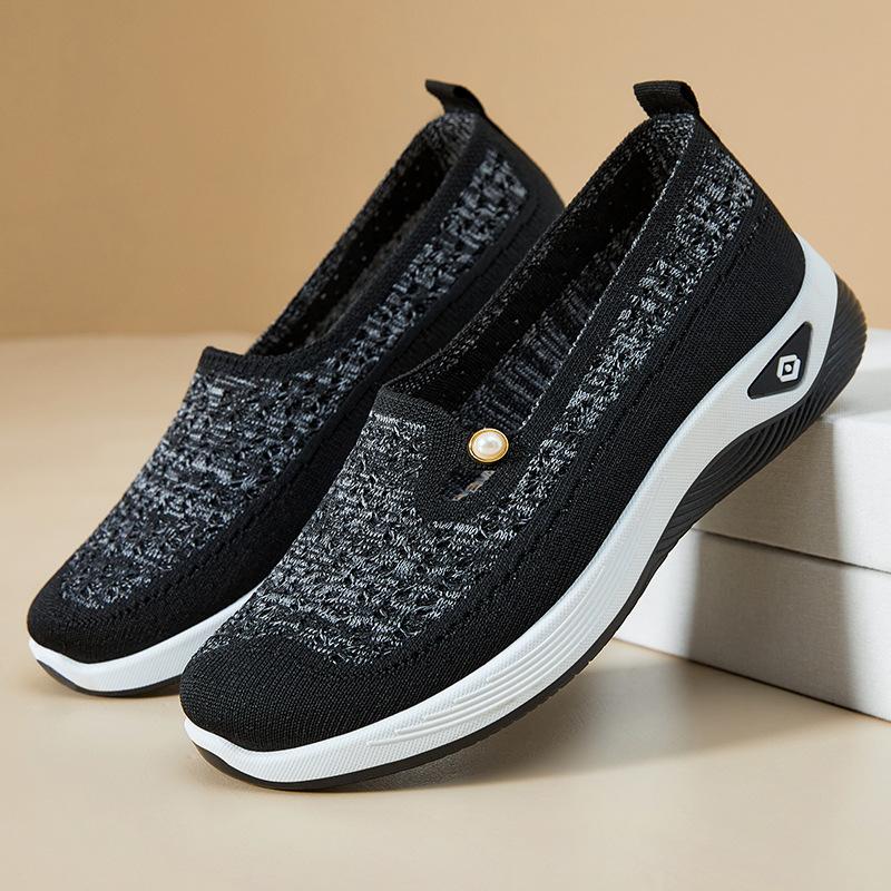 Shoes for Women's Summer Casual Women's Shoes Temu Soft Sole Lightweight Single Shoes for Women's Elderly Shoes Breathable Mother's Shoes