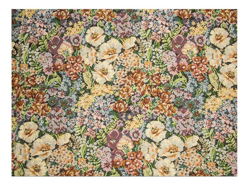 250G Ethnic Style Floral Jacquard Polyester-Cotton Fabric