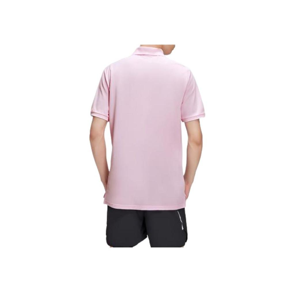 Nike Sportswear Solid Color Logo Casual Polo Shirt with Sports Collar Men Tops Light-Pink 909747-663