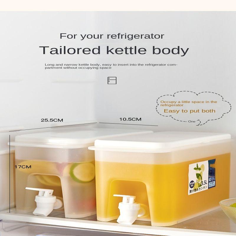 Andy Water Pitcher Jug With Faucet Lemon Juice Kitchen Drinkware Kettle Pot Cold Water Bottle