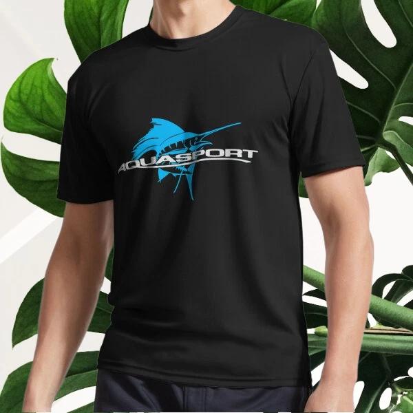 New AQUASPORT BOATS LOGO Active T-Shirt Logo T-Shirt Funny Size S to 5XL S