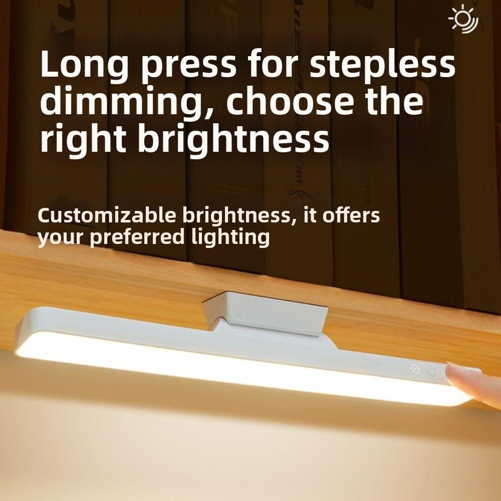 Eye Protection LED Touch Table Lamp Adjustable Brightness 3/5 Color Dimmable Night Light Punch Free USB Rechargeable