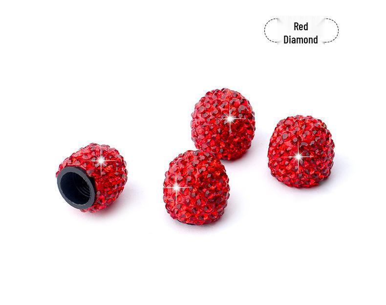 Creative Diamond-Studded Tire Valve Stem Cap for Car Decoration