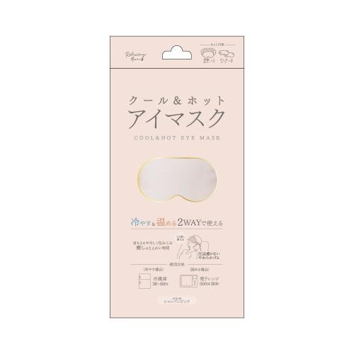 

Nissho COOL & HOT Eye Mask, Champagne Pink, 1 Eye Mask, 2 Gel Sheets