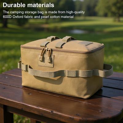 Sac à Outils pour Piquets de Sol Grande Capacité Contenant pour Ustensiles de Pique-Nique Étui de Rangement pour Outils Thermique et Imperméable pour Camping en Plein Air