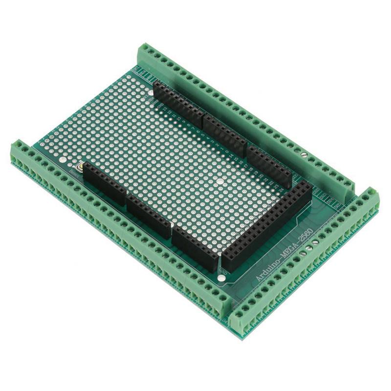 For MEGA2560 R3 Compatible Prototype Shield Board Kit with Screw Terminal Blocks and Female Header Sockets for Arduino