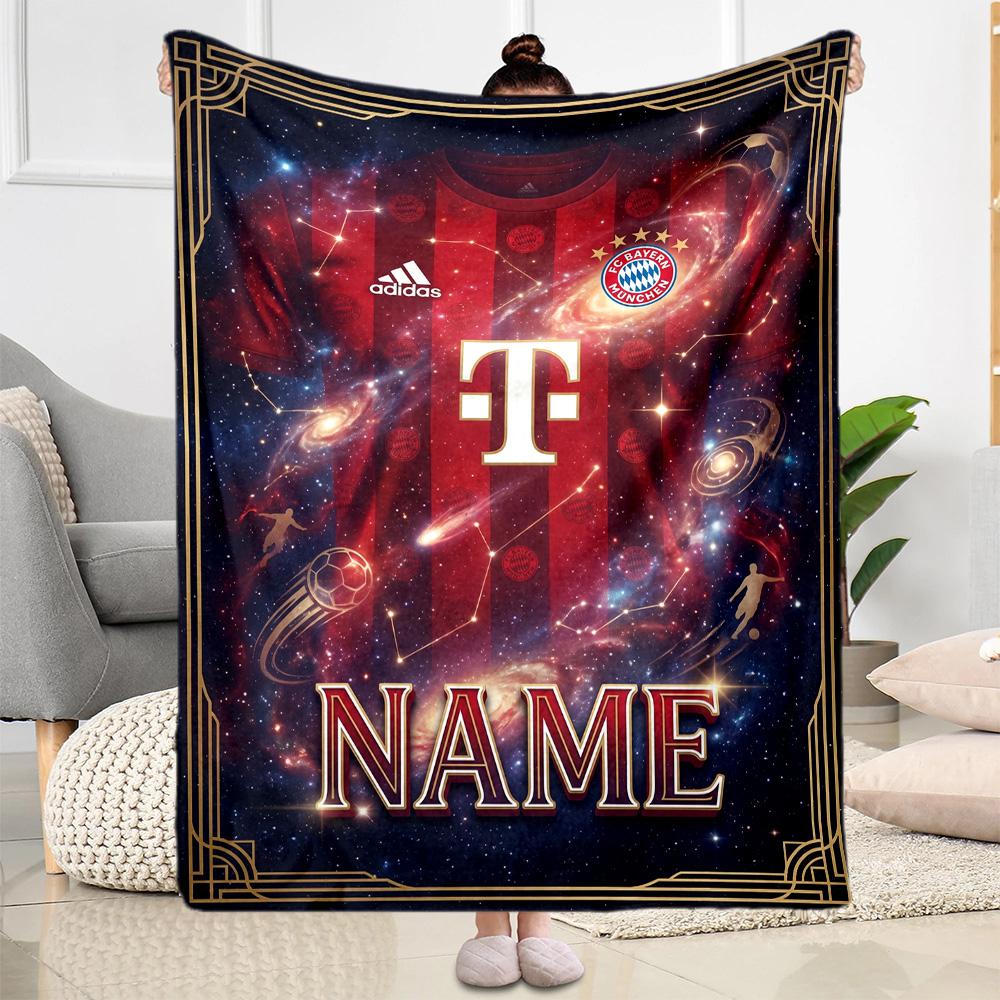 Denmark Football Dreams Customize Your Name Blanket Gift Customizable Blanket Durable Comfort Versatile for Couch Sofa Chair Office