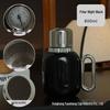 316 Stainless Steel Portable Insulated Teapot with Titanium Plating and Tea-Water Separation, Large Capacity for Stewing