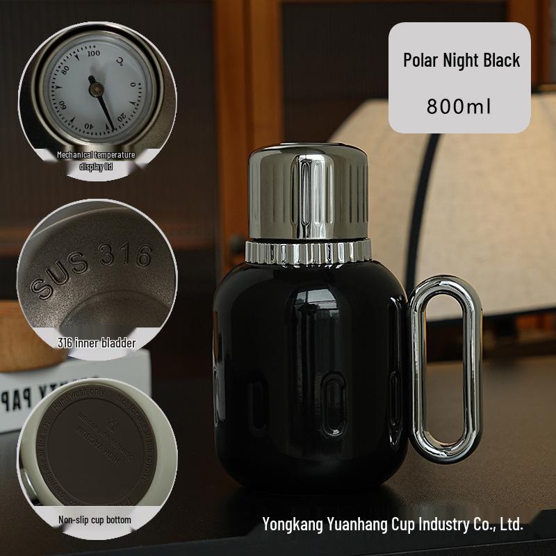 316 Stainless Steel Portable Insulated Teapot with Titanium Plating and Tea-Water Separation, Large Capacity for Stewing
