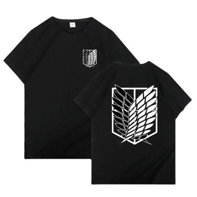 Japanisches Anime-T-Shirt für Herren, Angriff auf Titan, Unisex, Kawaii-Cartoon, Titans Attack, Grafik-T-Shirts, männlich, Harajuku, Sommer-Tops