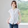 Women's Chiffon Short Sleeve Blouse with Flying Sleeves