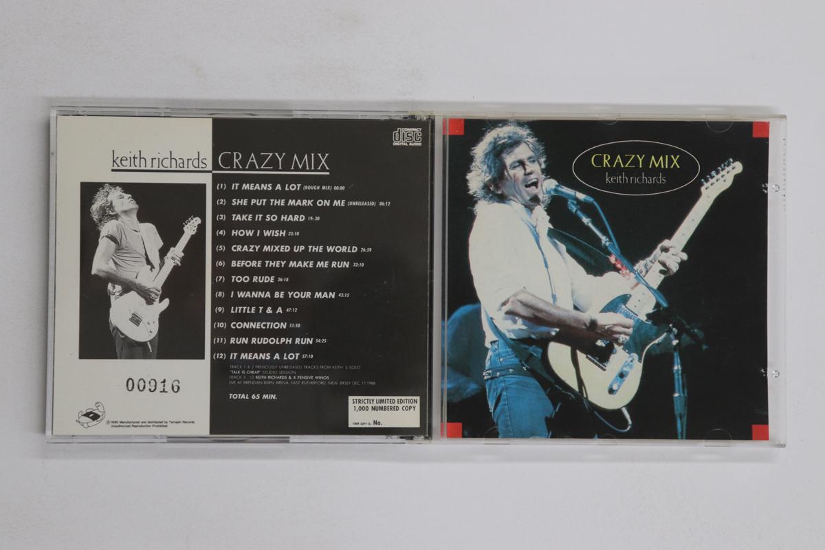 

CD KEITH RICHARDS - Crazy Mix TR202 Terrapin Record 1990 Non Japan Rock Used