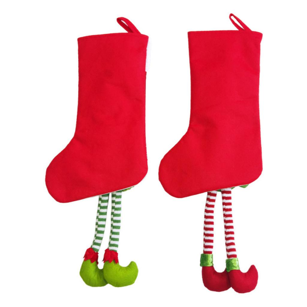 Dekoracja Atmosfery Świątecznej Święty Mikołaj Świąteczna Skarpeta Torba na Prezenty Torba na Słodycze