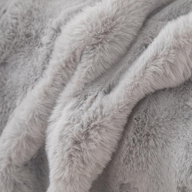 Überwurfstoff Creme Stil Flanell Sofa Handtuch Sofa Kissen Winter Verdicktes Kissen Rutschfester Sofaüberwurf Sofaüberwurf Handtuch