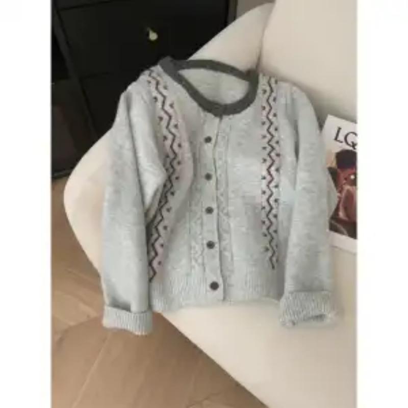 2025 Nový Jaro Podzim pro Dámský Pletený Kardigan Svetr Bunda Pohodlný a Šik Všestranný Top