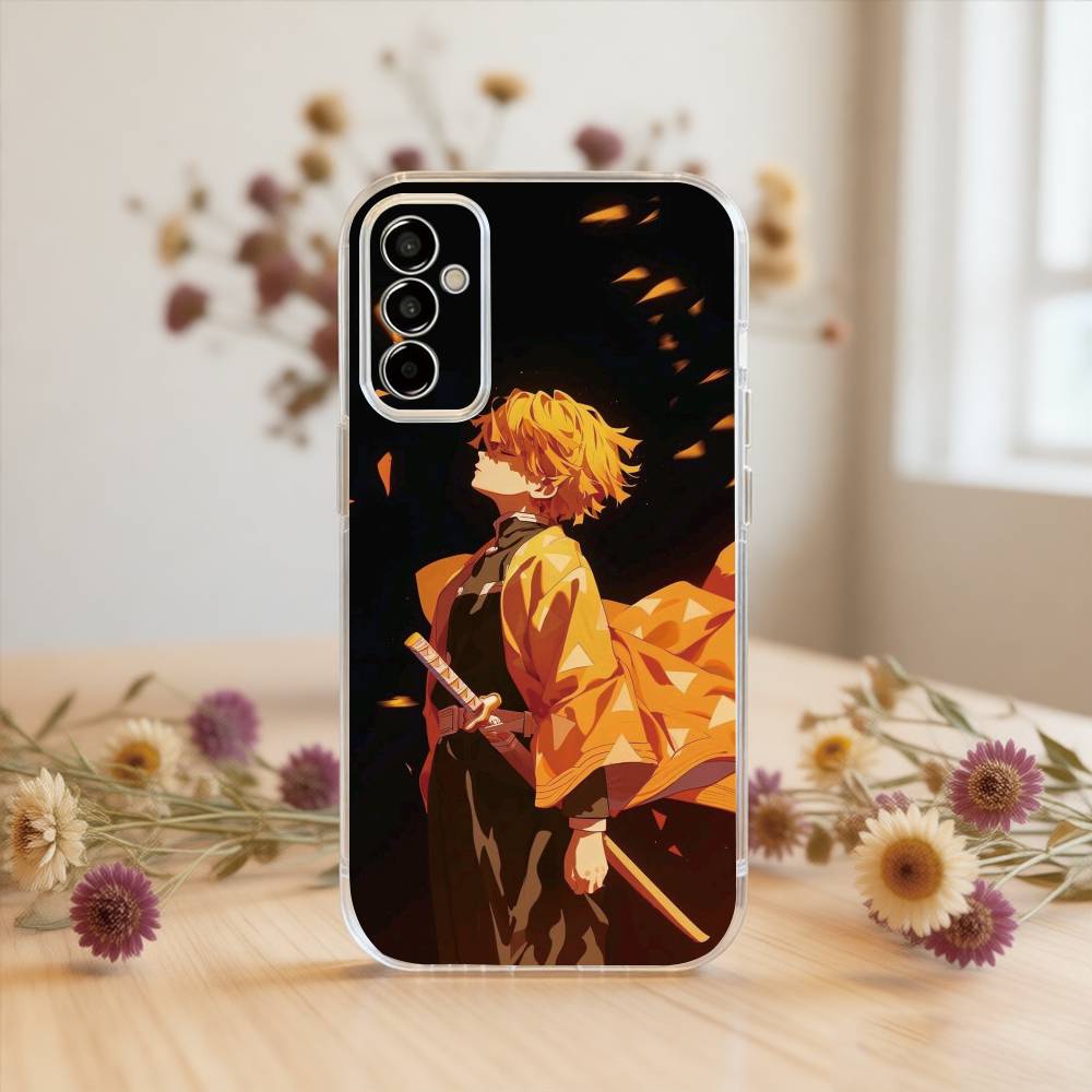 Demon Agatsuma Zenitsu Phone Case For SamsungA10,12,20,21S,30,31,40,50,51,52,70,71 Transparent Cover Samsung a70