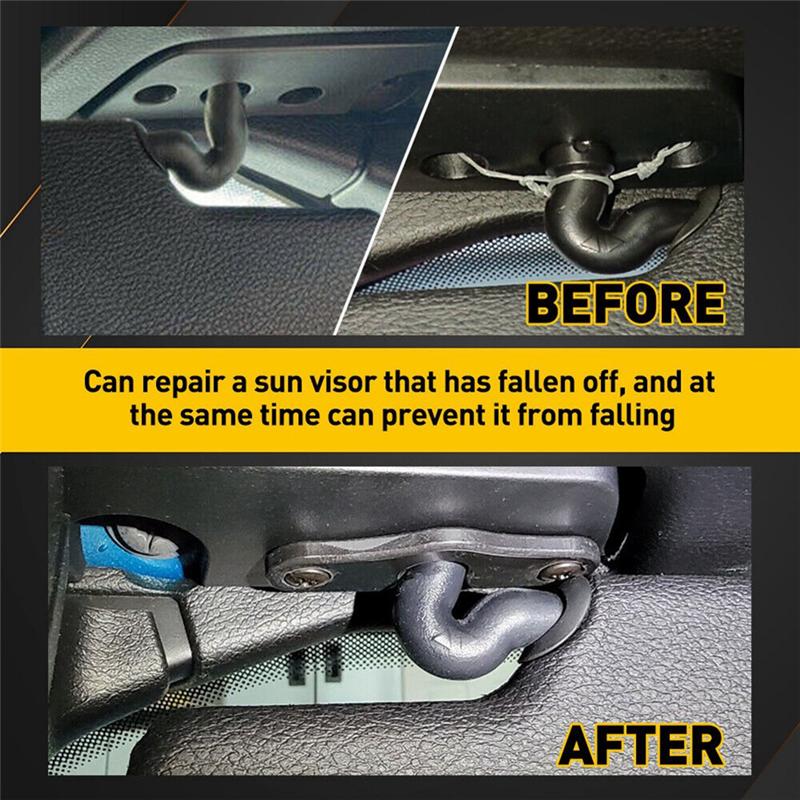 Authentic Sun Visor Clips Repair Kit Sun Visor Clips For Jeep 2018 & Newer JK JL JT Gladiator Wrangler