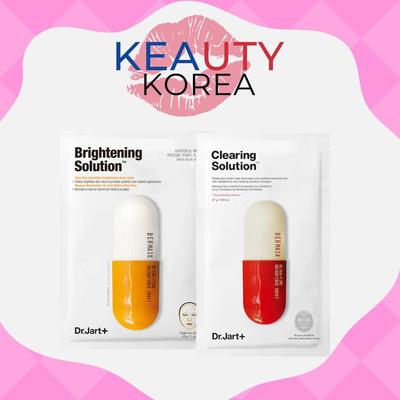 Dr. Jart Dermask Brightening 30g / Dermask Clearing Solution 27g Masks 10ea