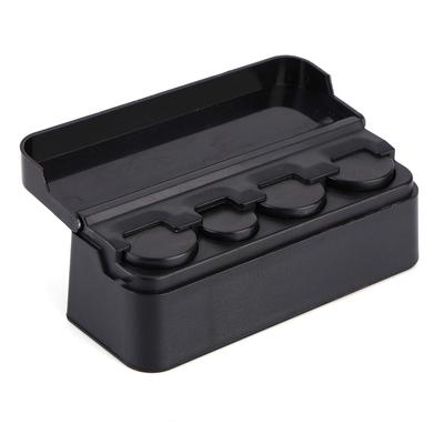 Porta-moedas de plástico portátil para carro Caixa de armazenamento Estojo Recipiente Organizador de moedas Saco de armazenamento Porta-moedas Carro