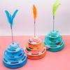 Cat Carousel Track Ball, Cat Toy To Boredom And Have Fun, Feather Cat Toy Stick, Interactive Carousel Ball, Pet Supplies