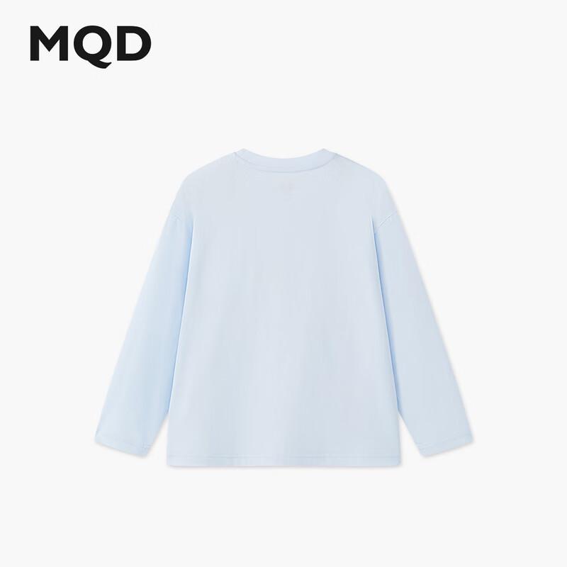 MQD Boys Street Style 3D Doll Long-Sleeve T-Shirt 120cm светло-синий