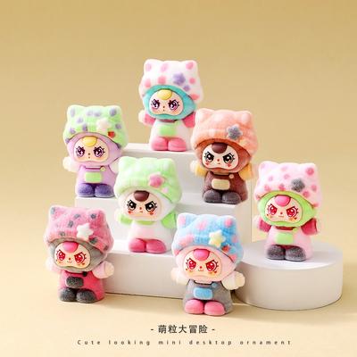 9-teiliges/10-teiliges Set Babythree Figur Spielzeug Mini Katze Figur Desktop Dekoration Modell Ornamente Spielzeug Jungen Mädchen Weihnachtsgeschenke