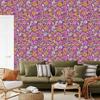 Purple and violet flowers wallpaper for living room and bedroom 50x1000