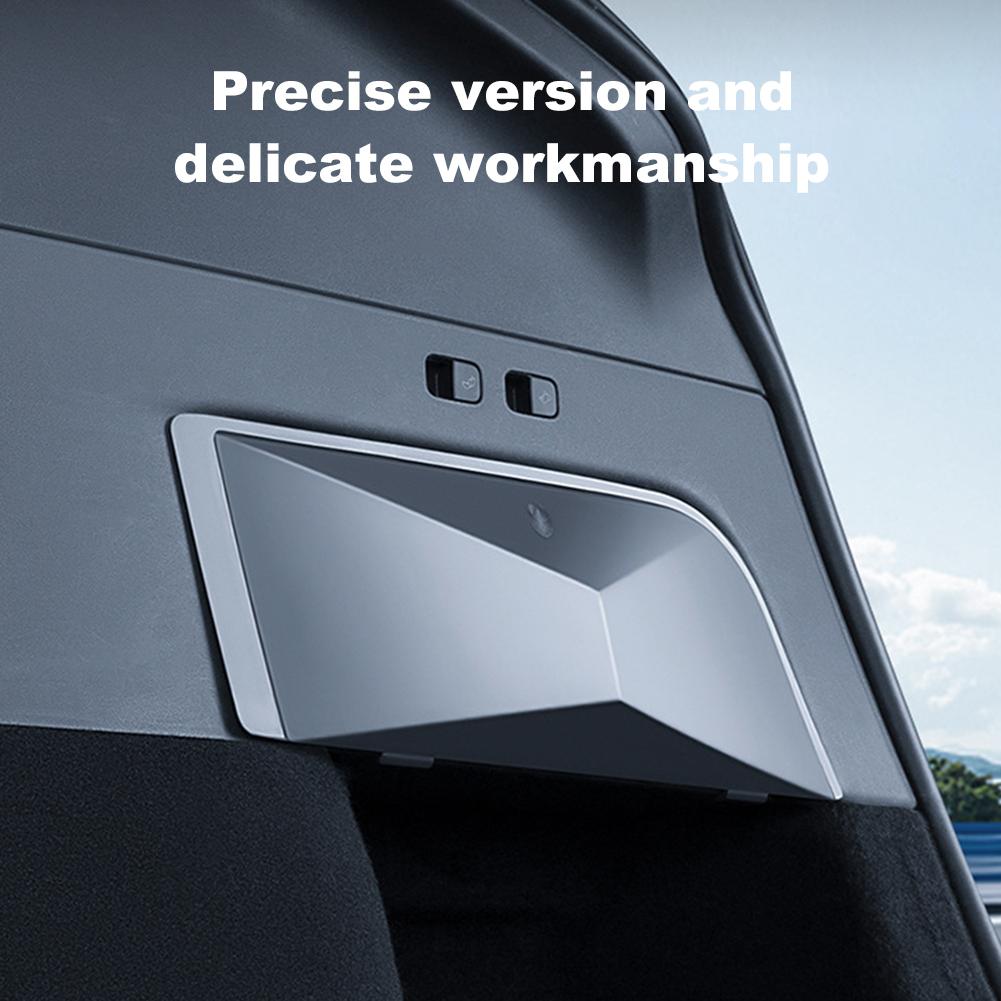 For Tesla Model Y Car Trunk Side Storage Box With Lid  Rear Trunk Organizer Side Storage Box Waterproof Auto Interior Accessory