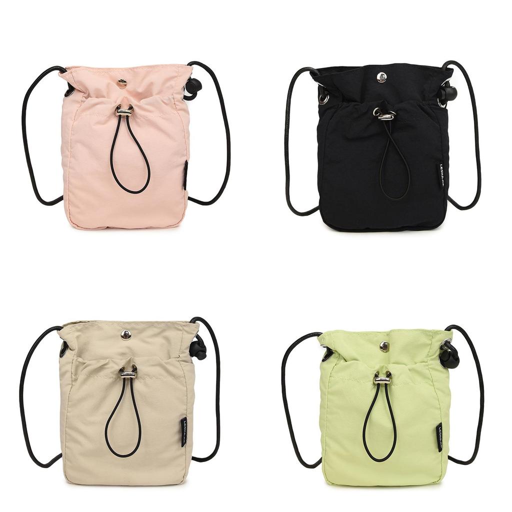 Minimalist Canvas Mini Phone Bag With Drawstring For Casual Travel And Daily Use