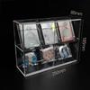 Acrylic Display Case,Display Cabinet for Mini Figures,Clear Desktop Storage Box Cabinet Organizer for Toys,Collections and Stone