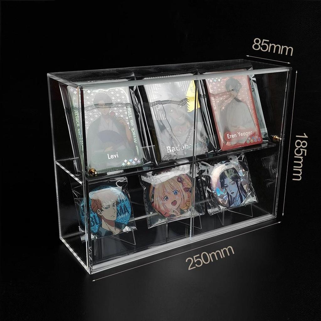 Acrylic Display Case,Display Cabinet for Mini Figures,Clear Desktop Storage Box Cabinet Organizer for Toys,Collections and Stone
