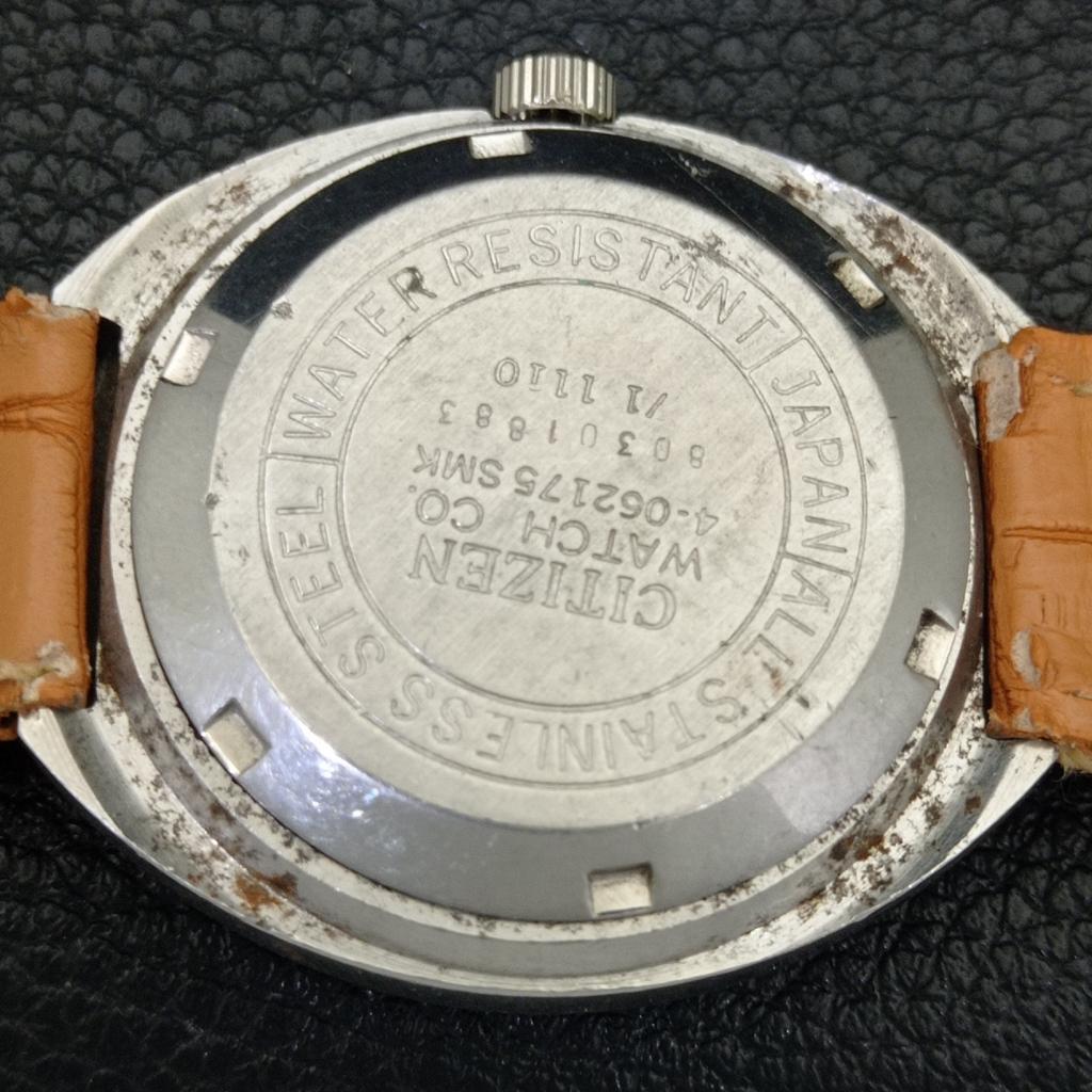 Citizen AUTOMATIK 8200 VINTAGE JAPAN HERREN ARABISCHES SILBERNES ZIFFERBLATT UHR a702769-1 R210-a702769