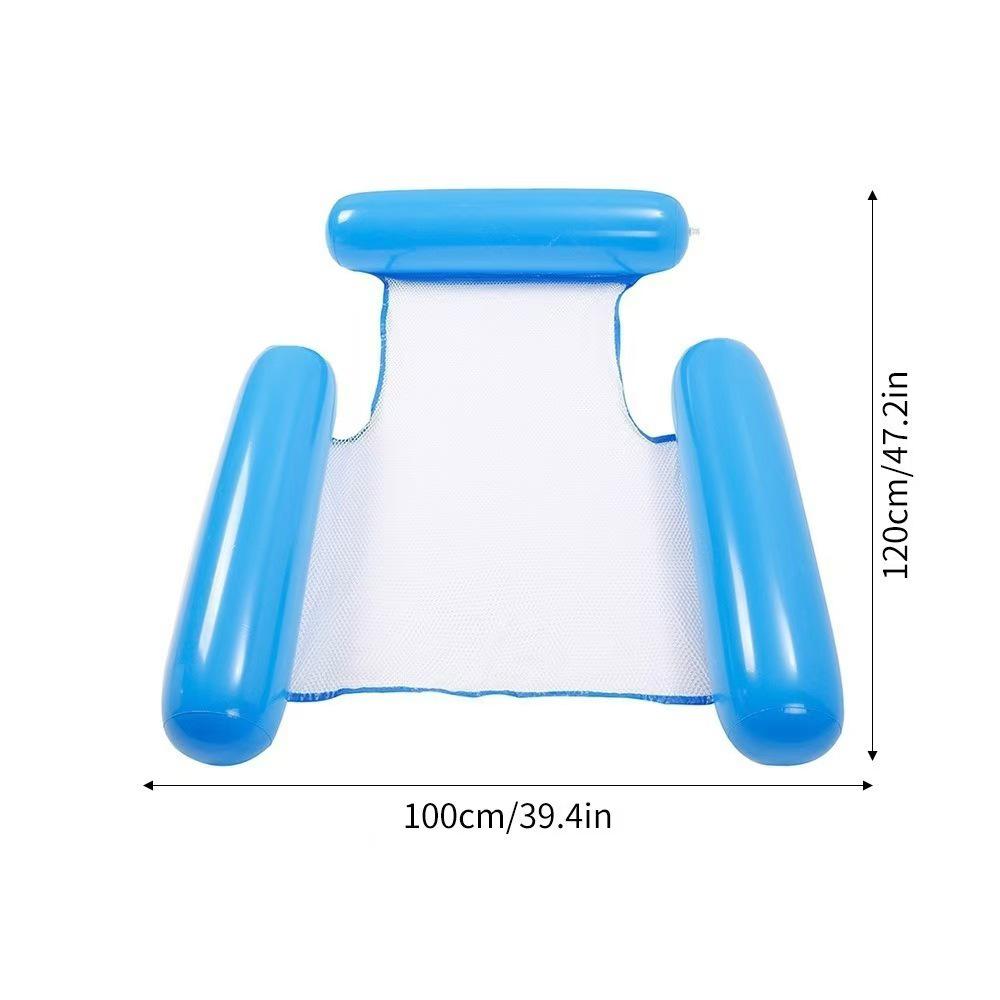 Třínosníkové nafukovací lehátko k bazénu pro dospělé - Skládací s opěradlem