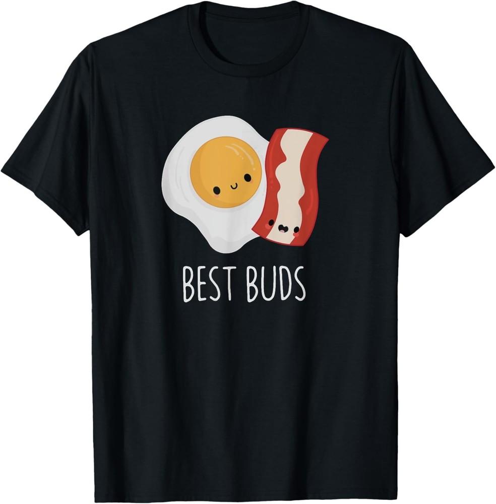 

Cute Kawaii Food Funny Breakfast Brunch Bacon And Eggs Gift Unisex T-Shirt S