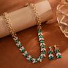 Hot-Selling Bridal Pendant Necklace & Earring Set - Fashionable Jewelry for Banquets