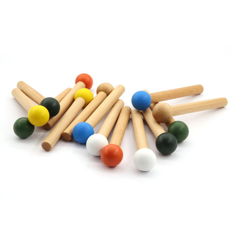 Pegboard Accessories: Creative Wood Matchsticks & Hooks with Colored Balls