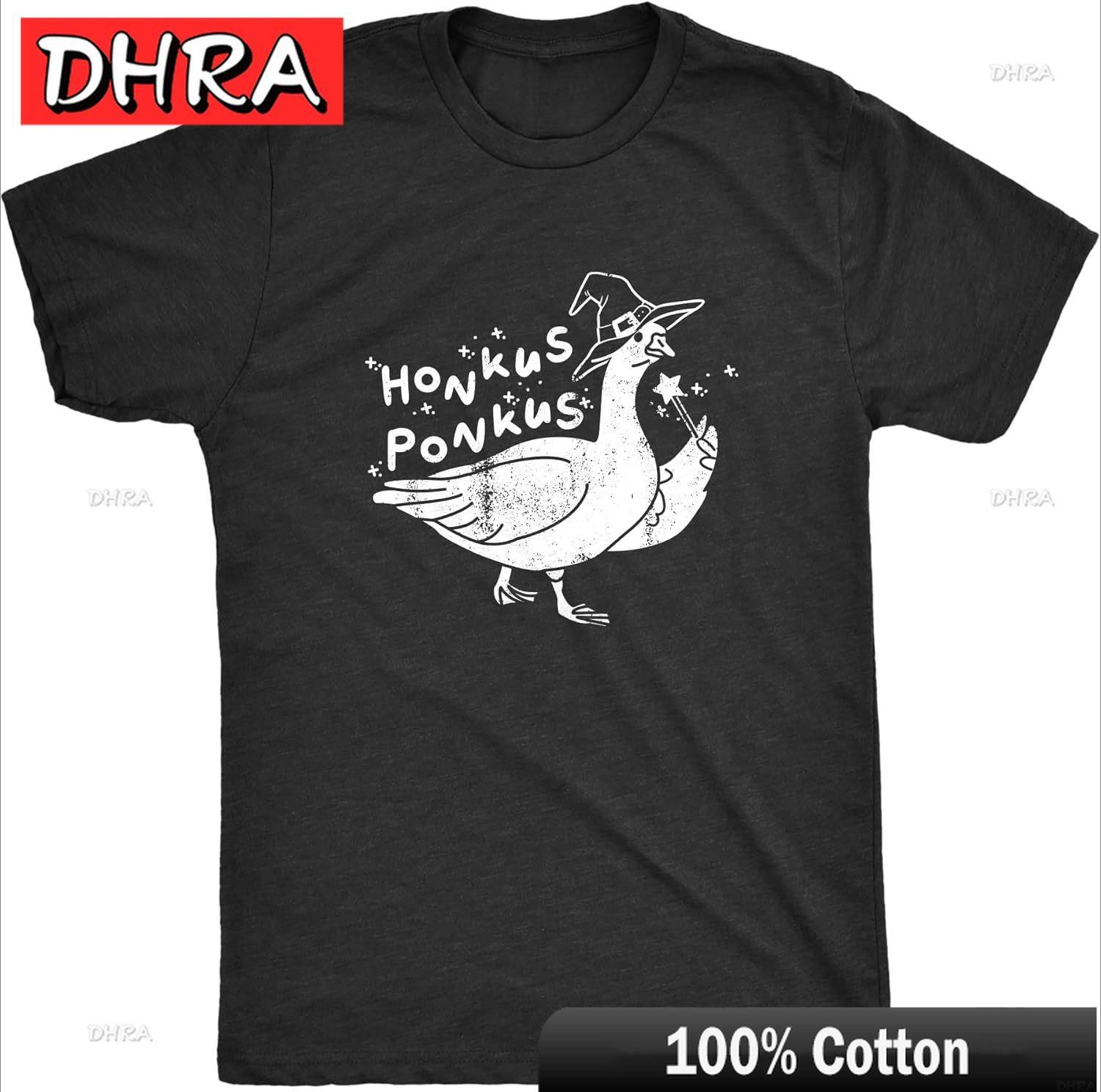 

Unisexs Honkus Ponkus T Shirt Funny Halloween Lovers Goose Witch Joke Tee for Guys Minimalist Stylish Aesthetic Tshirts Bold Fresh 4XL