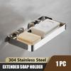 Self-draining Soap Holder Wall Mounted Soap Dish High Quality Bathroom Soap Rack  Home