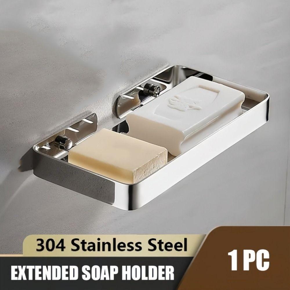 Self-draining Soap Holder Wall Mounted Soap Dish High Quality Bathroom Soap Rack Home