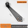 304 Stainless Steel 90° Door Stopper for Bathroom & Wooden Doors - Anti-Collision Buffer