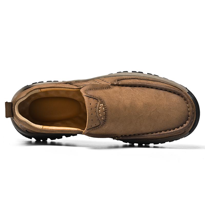 Handmade Shoes Genuine Leather Casual Shoe for Men Flat Platform Walking Outdoor Footwear Loafers