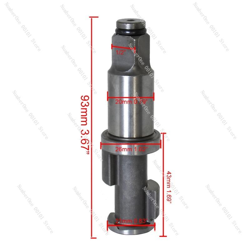 1/2-Inch Pneumatic Impact Wrench Shaft,Air Gun Repair Replacement Part,High Torque Drive Shaft for Professional Mechanics