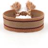 Ethnic Style Woven Bracelet with Embroidered Tassels - D Family DIY Promotion Wristband