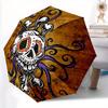 1pc Skull DayOfTheDead Auto Open/Close Cute Umbrella Sturdy Iron Frame, Compact Travel Umbrella, Anniversaries, Intricate Design Umbrella A0829029