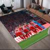 Union Berlin Players Flannel Printed Carpet, Home Sofa Decoration for Living Room & Bedroom, Non‑Slip Play Flannel Floor Mat for Game Room